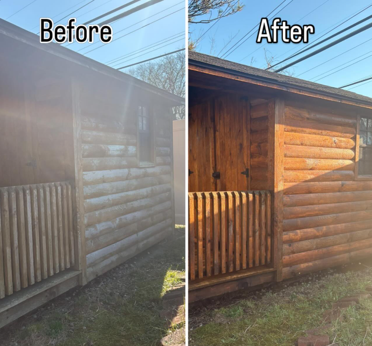 Shed Pressure Wash — 716 Exterior project in Western New York